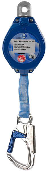 HWB - Fall Arrest Block - Aluminium Housing with Webbing Lifeline - Various Lengths