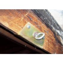 Loftanka - installed inside a roof hatch so the user can be safely attached before accessing the roof.